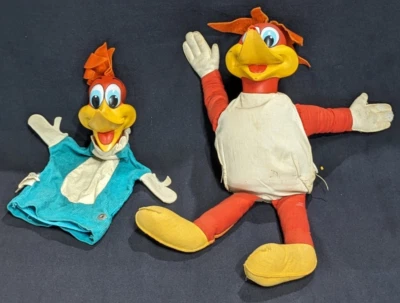 Vintage 1960s Mattel Woody Woodpecker Talking Hand Puppet & Plush - Non-Working - Image 1 of 4