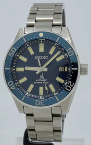 Seiko ref SLA065J Steel Auto 41.5mm Blue Dial Prospex Save The Ocean LE 62MAS - Picture 1 of 7