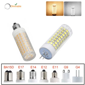 Dimmable 12w Led Corn Light Bulb E14 2835smd Bulbs E11 3000k 360degrees Lighting - Picture 1 of 24