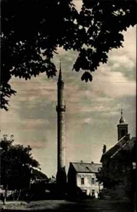 UNGARN Postkarte EGER Minaret Moschee Mosque AK gelaufen Magyar Posta Briefmarke - Picture 1 of 2