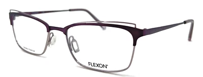 FLEXON - W3102 505 53/18/140 - PLUM / SILVER - NEW Authentic WOMEN EYEGLASSES - Image 1 of 2