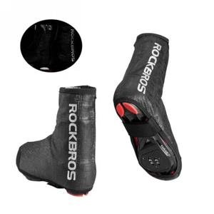 ROCKBROS Nakładki na buty Rower Zima Shoecover Overshoes Ochrona przeciwdeszczowa Czarne M/L - Zdjęcie 1 z 7