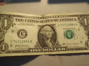 Fancy Serial Number $1 Dollar Bill Birthday Note ~ Dec 8, 1984 ...12/8/84 - Picture 1 of 2