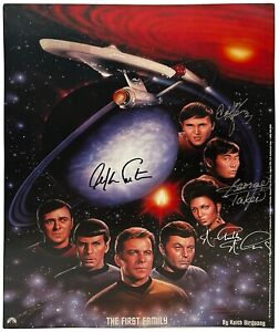 Signed by Cast of Star Trek "THE FIRST FAMILY"  Print by Keith Birdsong RARE