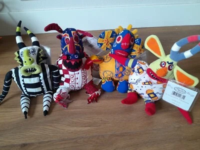 De colección 4 Piezas Nuevo Con Etiquetas Disney El Rey León Broadway Musical Engañador 1 2 4 5 Frijoles de Peluche Foto 1 de 4