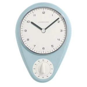 Junghaus Max Bill dome shap Kitchen Clock W 7.1 x H 9.9 x T 2.2(in) Blue japan - Picture 1 of 1
