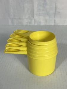 Tupperware Vintage Messbecher 5er Set gelb - Bild 1 von 15