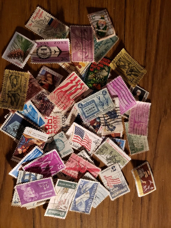 60 fine used American stamps, good quality,$0.99only,discount shipping! - Image 1 of 1
