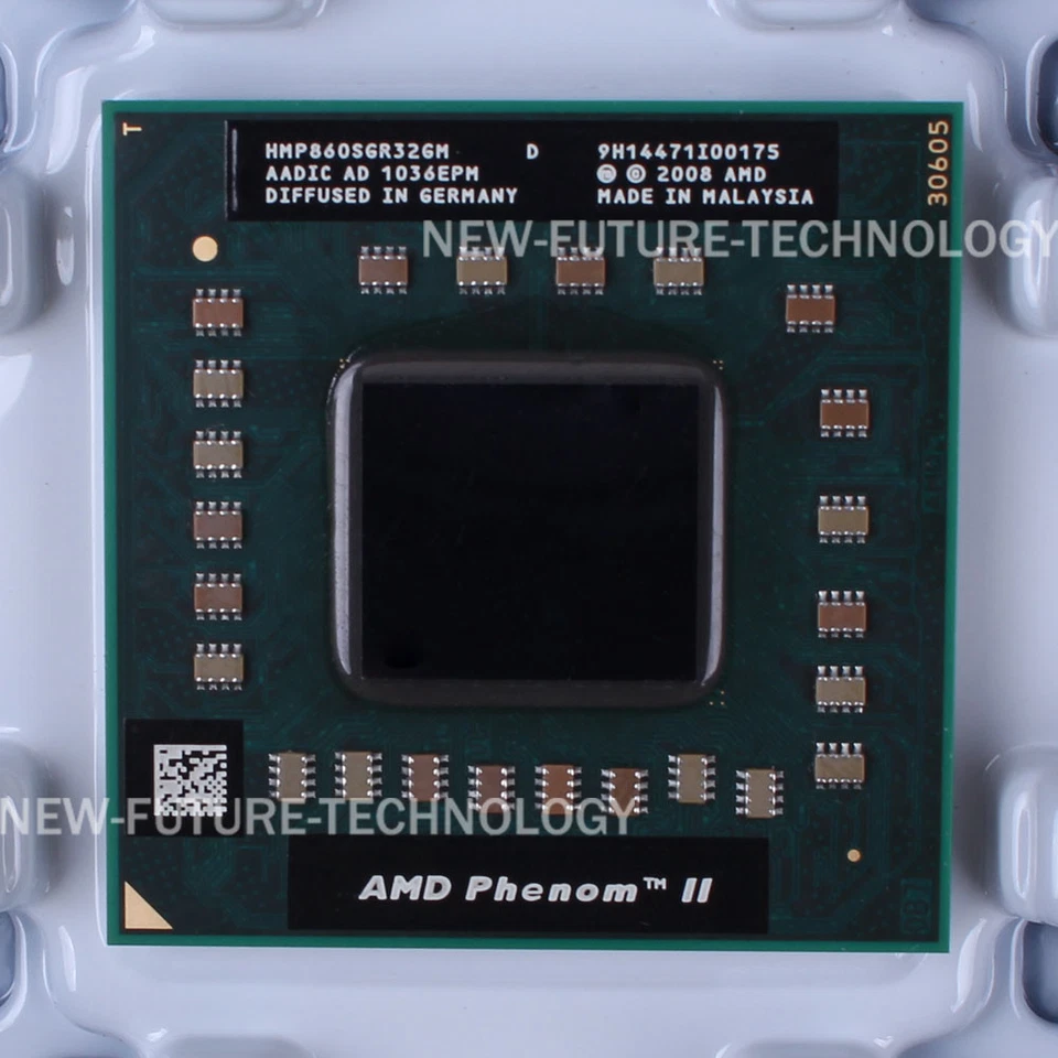 AMD Phenom II P860 (HMP860SGR32GM) Processor 2 GHz Socket S1 (S1G4) CPU 1800MHz - Image 1 of 1