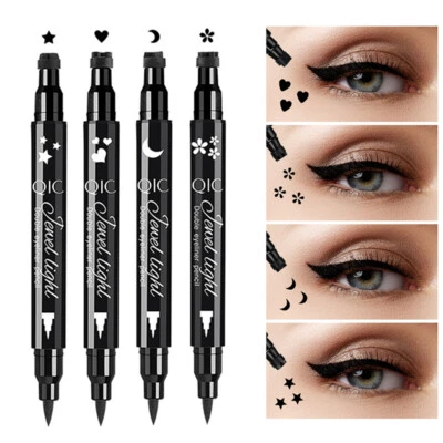 Crayon Eyeliner Noir Aile Double Tête Crayon Eyeliner Liquide Waterproof / - Photo 1/4