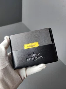 Original BREITLING schwarzes Lederetui und Garantiekarte und Booklet - Bild 1 von 8