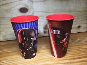 Star Wars Zak Cups Rey Finn Chewbacca BB-8 & Vader Storm Trooper Discontinued 