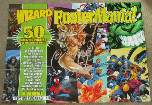 Wizard Postermania Comics Promo Poster | eBay