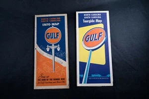 Vintage 1940s GULF Gas Folding Maps - Picture 1 of 8