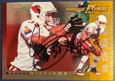 1997 Pinnacle X-Press Autumn Warrior AUTOGRAPH Aeneas Williams CARDS (FREE S/H)