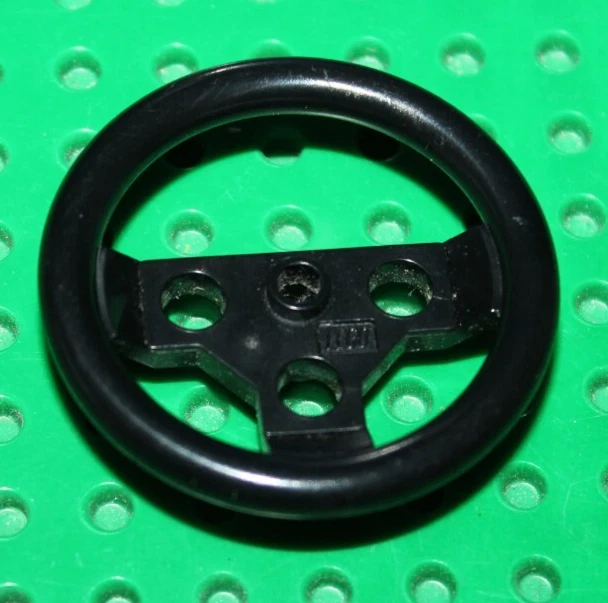 Lego Technic Black Large Steering Wheel ref 2741 Set 8865 3451 10024 8466 8258 - Photo 1/1