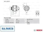 Alternator For Opel Bosch 0 986 048 301