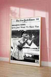 Trendy Newspaper Poster Premium Quality Choose your Size - Picture 1 of 4