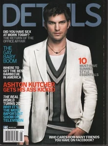 Details Fashion Magazine May 2008 Ashton Kutcher 090319AME - Picture 1 of 2