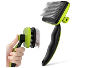 Self-Cleaning Slicker Brush for Dogs, Cats, Lightweight Dog Brush for Sheddin... - Picture 1 of 9