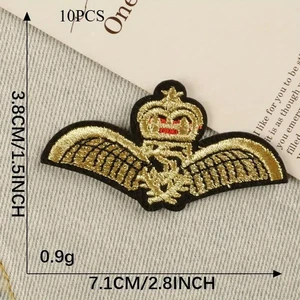 Bestickte Applikation zum Aufbügeln, 3 x 1+5/8 Zoll - Bild 1 von 3