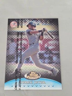 DEREK JETER 1336/1500 1999 Finest Team Finest Blue HOF Baseball Card #TF16 - Image 1 of 4