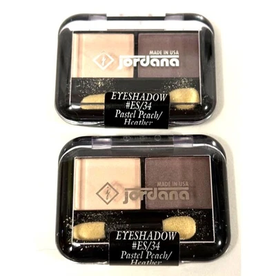 2x Sombra de Ojos Jordana #ES/34 Pastel Melocotón/Brezo (Paquete de 2) Nueva Sellada Foto 1 de 2