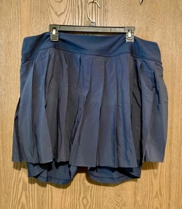 Pantalón Corto Plisado Old Navy Plus 3X Cintura Alta StretchTech Azul Marino Nuevo con Etiquetas - Imagen 1 de 4