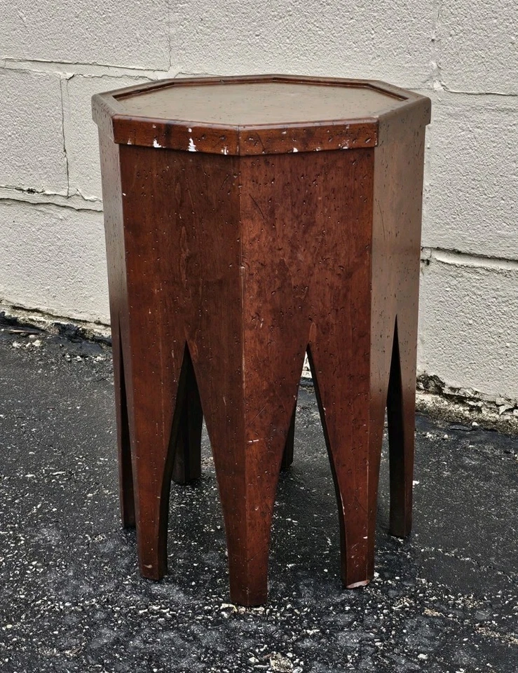 The Kellogg Colección Artes y Manualidades Hexagonal Taboret Planta Soporte Madera Maciza  Foto 1 de 4