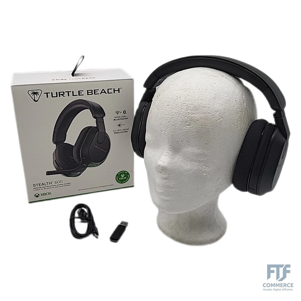 Turtle Beach Stealth 600 Schwarz Xbox Kabelloses Gaming Headset w/ 80hr Stunden, - Bild 1 von 4