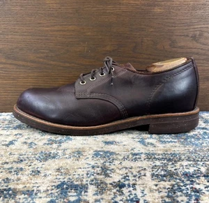 L.L. Bean x Chippewa Oxford Shoe OPGL1 Burgundy Vibram Sole Mens Sz 11D USA Made - Picture 1 of 15