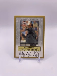 2000-01 Fleer Glossy Coach's Corner Autographs #6 Jeff Van Gundy Auto - Picture 1 of 2