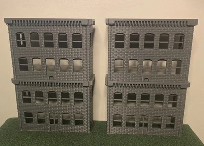 O - S Scale Gauge Building City BUILDING Deep Backdrop Free Shipping Made in USA - Image 1 of 4