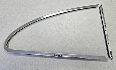 ORIGINAL PORSCHE 356A 356B 356C PASSENGERS REAR CHROME QUARTER WINDOW FRAME #2 - Image 1 of 4