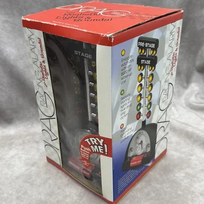 Drag Racing Christmas Tree Lighted Thermometer Sound Tabletop Alarm Clock - Image 1 of 4