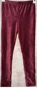Art Class Leggings Girls Youth Med 7/8 Ribbed Classic Stretch Pants - Picture 1 of 3