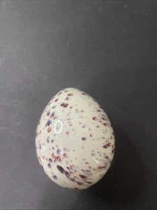 Vintage Monica Backström für Kosta Boda gesprenkeltes Kunstglas Ei 2,5" EXC. risse - Bild 1 von 5