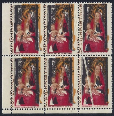 1336 - Amazing Multiple Error EFO Color Shift & PPPF "Madonna & Child" Mint NH - Image 1 of 3