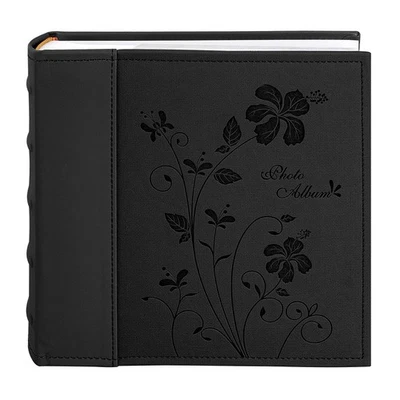 ,Álbum de fotos de cuero sintético con capacidad para 200 fotos 4x6 con espacio de escritura de notas, excelente Foto 1 de 4