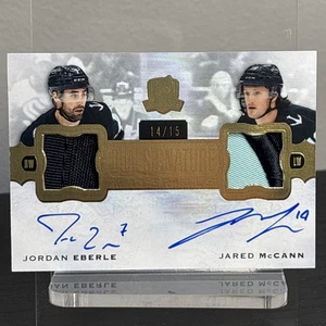 2023-24 UD The Cup Dual Signature Materials/15 Jordan Eberle Jared McCann Kraken - Picture 1 of 2