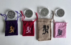 Monedas Insane Clown Posse Ultra Live Monster 5 ICP Coin 1 2 3 y 4 con bolsas Juggalo - Imagen 1 de 8