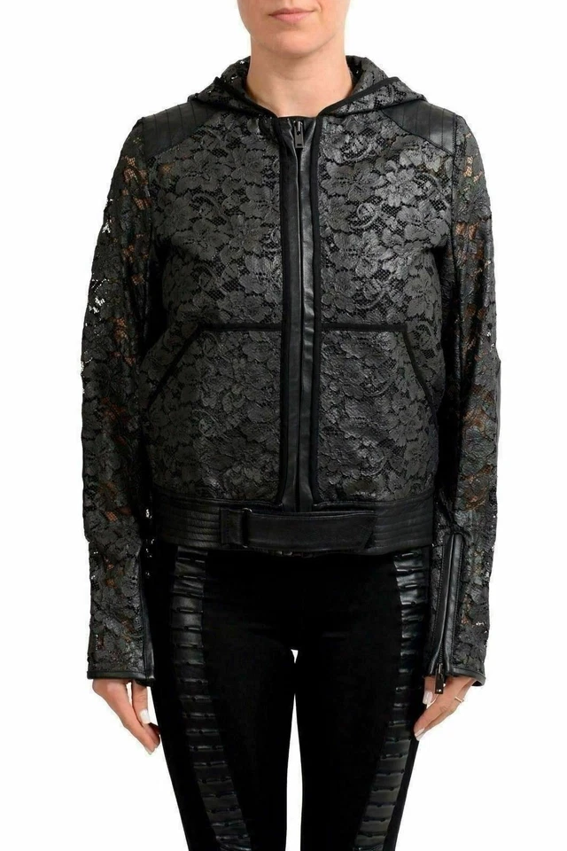 Maison Margiela 1 Gray Black Full Zip Women's Basic Jacket US M IT 42 - Image 1 of 4