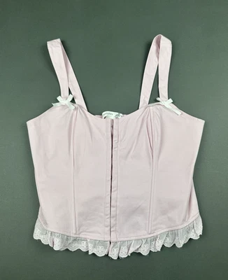 Top corsé recortado rosa sin mangas talla XL Altard State para mujer Foto 1 de 4