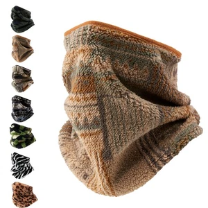 Winter Fleece Neck Warmer Gaiter Ski Tube Scarf - Cold Weather Face Mask Shield - Picture 1 of 32