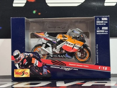 Maisto 2004 Repsol Honda TeamRC211V Moto GP 1:18 Diecast Motocicleta NUEVA COMO NUEVA Foto 1 de 4