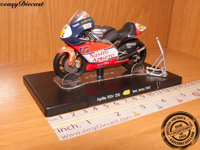 APRILIA RSW-250 1/18 VALENTINO ROSSI TEST JEREZ 1997 # 46 - Image 1 of 1
