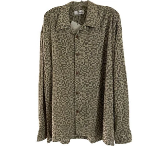 Smash Men's Long Sleeve Button Up Poly Nylon Size X Large Shirt NWT - Picture 1 of 5