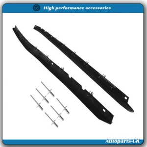 For 1984-96 Corvette C4 Moldings Window Sweep Weatherstrips W/ Rivets Belt 2pcs - Picture 1 of 14