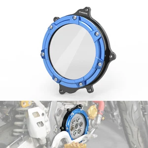 CNC Engine Clutch Cover Clear For Suzuki DR-Z 400S DRZ400SM 2000-2024 Blue - Picture 1 of 11