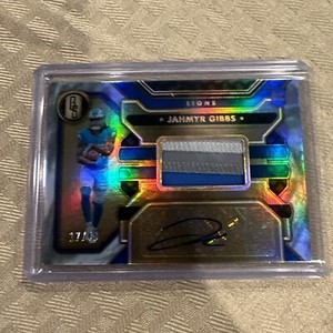 2023 Panini Gold Standard Jahmyr Gibbs RPA ROOKIE PATCH AUTO 17/49 DETROIT LIONS